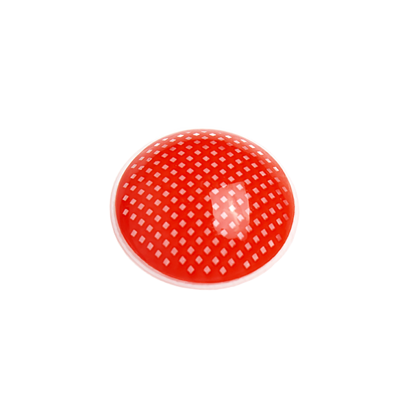 Red Screen Round Mesh Halloween Lens