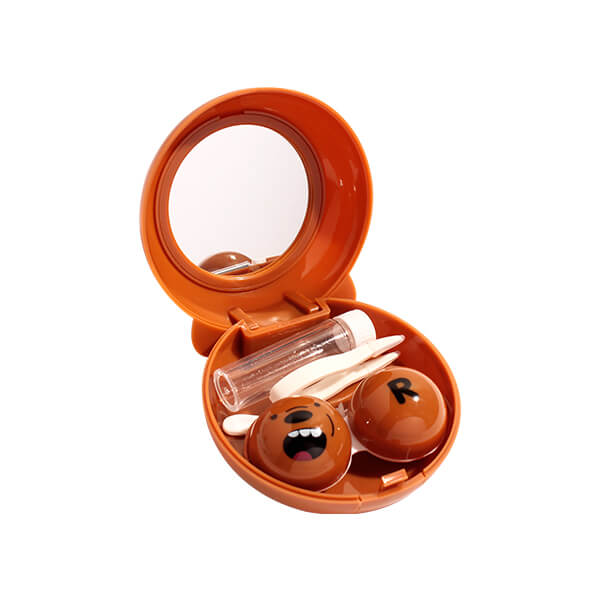 Cartoon Contact Lens Travel Kit (Grizzly Bear)